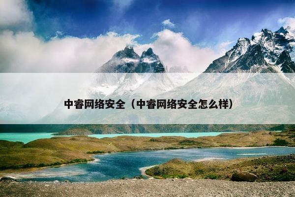 中睿网络安全（中睿网络安全怎么样）