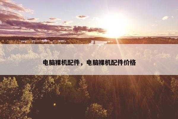 电脑裸机配件，电脑裸机配件价格