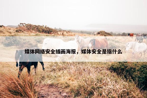 媒体网络安全插画海报，媒体安全是指什么
