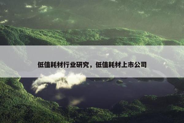 低值耗材行业研究，低值耗材上市公司