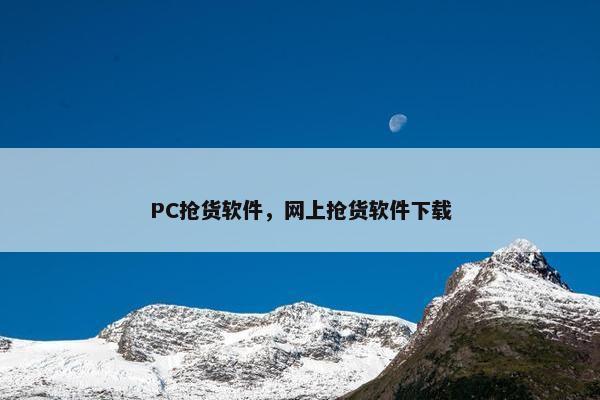 PC抢货软件，网上抢货软件下载