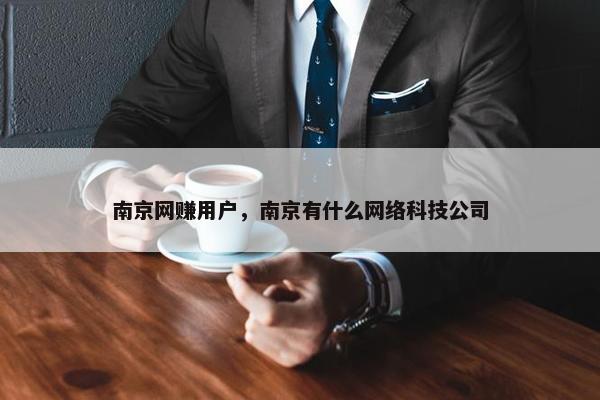南京网赚用户，南京有什么网络科技公司