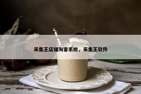 采集王店铺淘客系统，采集王软件