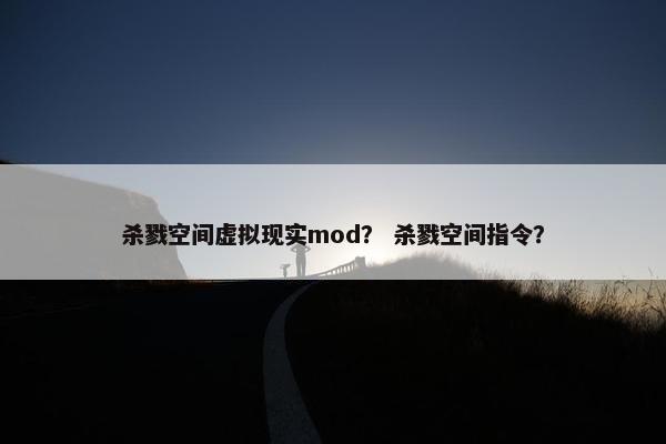 杀戮空间虚拟现实mod？ 杀戮空间指令？