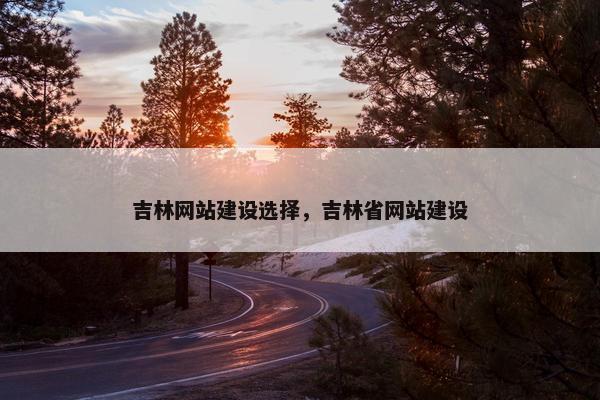 吉林网站建设选择，吉林省网站建设