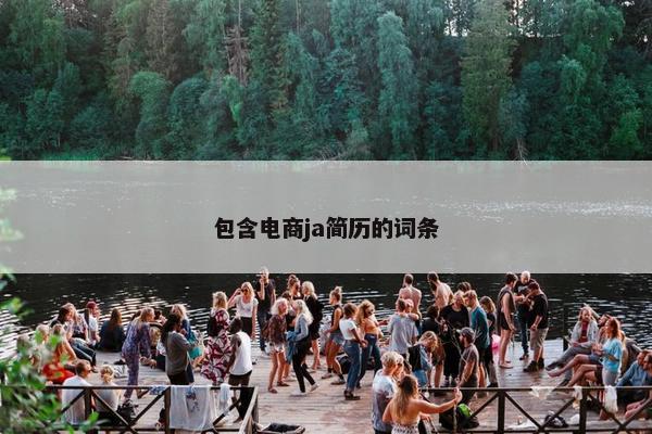 包含电商ja简历的词条