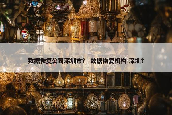 数据恢复公司深圳市？ 数据恢复机构 深圳？