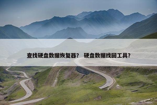 查找硬盘数据恢复器？ 硬盘数据找回工具？