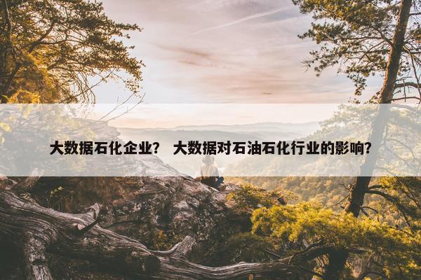大数据石化企业？ 大数据对石油石化行业的影响？
