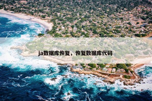 ja数据库恢复，恢复数据库代码