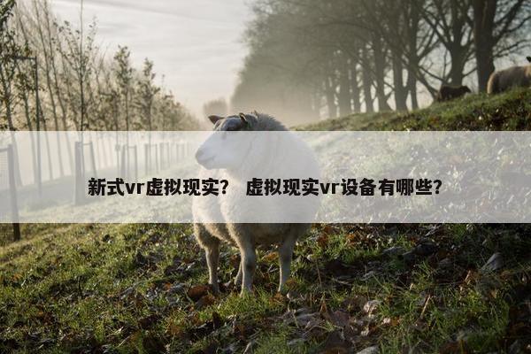 新式vr虚拟现实？ 虚拟现实vr设备有哪些？