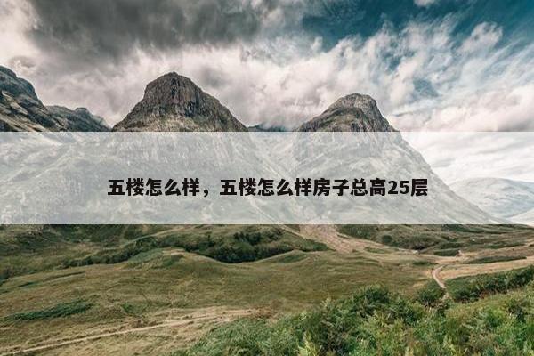 五楼怎么样，五楼怎么样房子总高25层