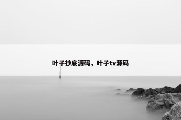 叶子抄底源码，叶子tv源码