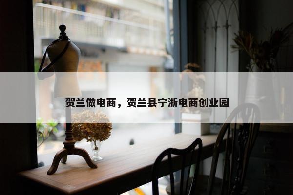 贺兰做电商，贺兰县宁浙电商创业园
