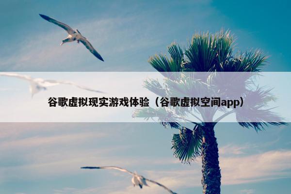 谷歌虚拟现实游戏体验（谷歌虚拟空间app）