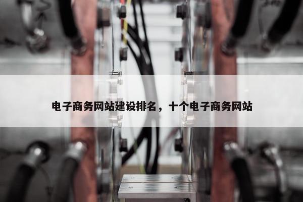 电子商务网站建设排名，十个电子商务网站