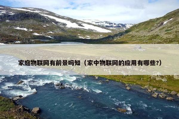 家庭物联网有前景吗知（家中物联网的应用有哪些?）