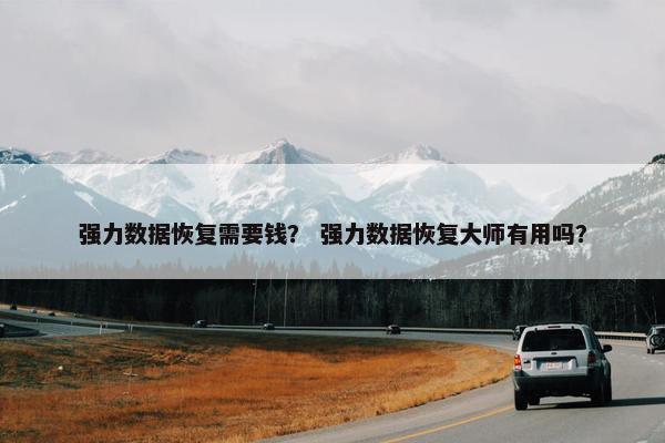 强力数据恢复需要钱？ 强力数据恢复大师有用吗？