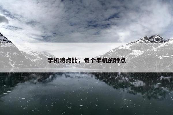 手机特点比，每个手机的特点