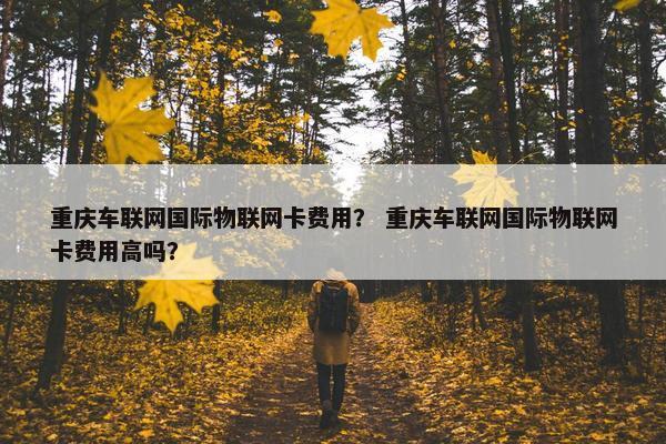 重庆车联网国际物联网卡费用？ 重庆车联网国际物联网卡费用高吗？