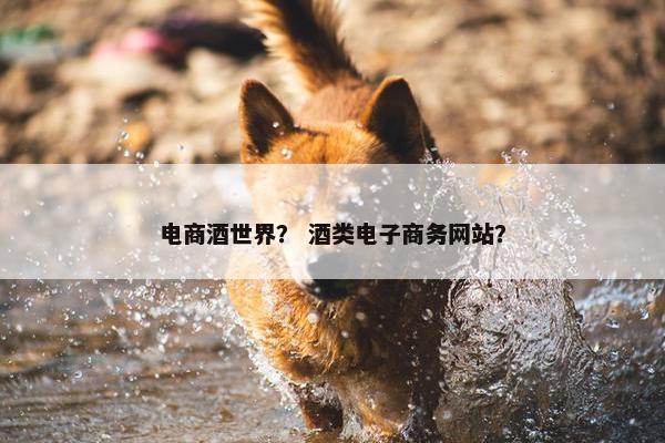 电商酒世界？ 酒类电子商务网站？