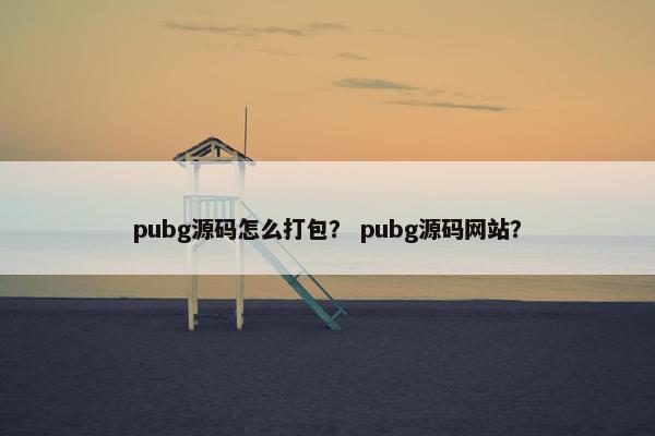 pubg源码怎么打包？ pubg源码网站？
