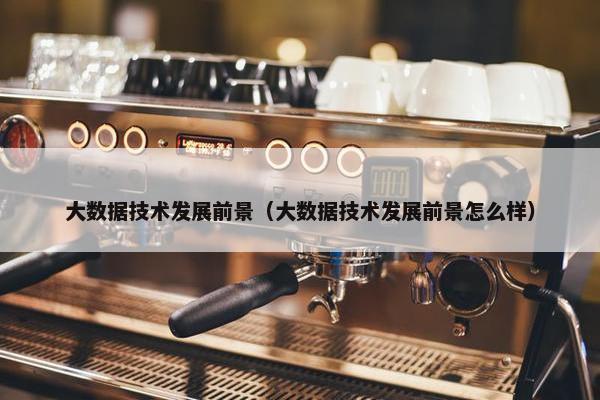大数据技术发展前景（大数据技术发展前景怎么样）