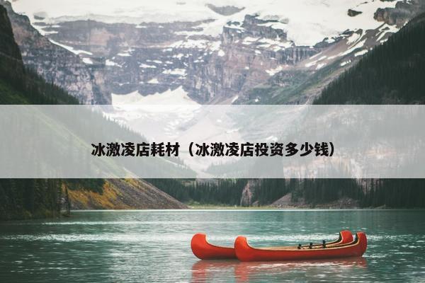 冰激凌店耗材（冰激凌店投资多少钱）