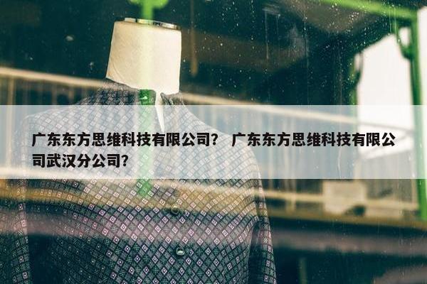 广东东方思维科技有限公司？ 广东东方思维科技有限公司武汉分公司？