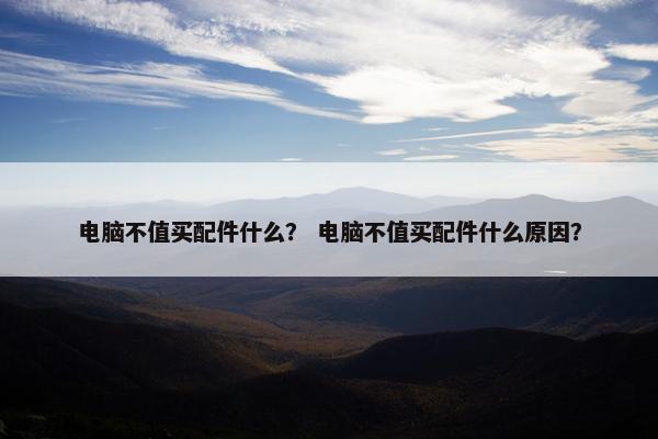 电脑不值买配件什么？ 电脑不值买配件什么原因？