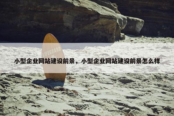 小型企业网站建设前景，小型企业网站建设前景怎么样