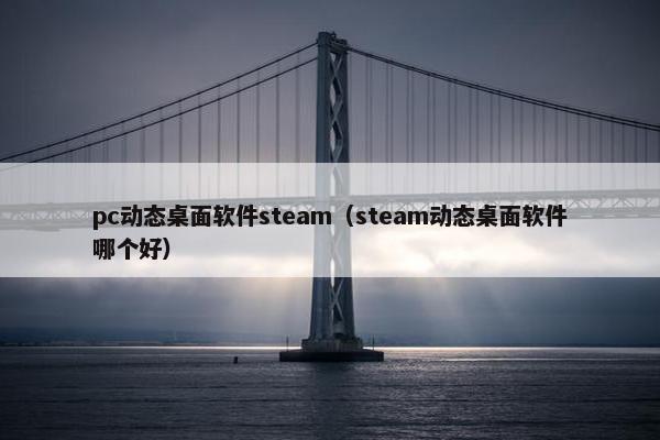 pc动态桌面软件steam（steam动态桌面软件哪个好）