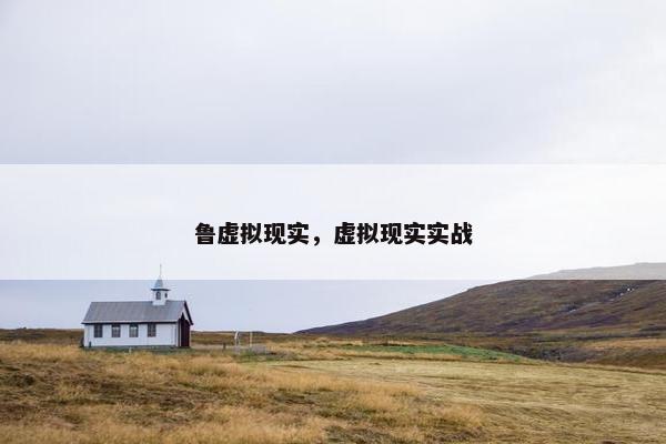 鲁虚拟现实，虚拟现实实战