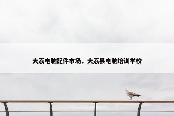 大荔电脑配件市场，大荔县电脑培训学校