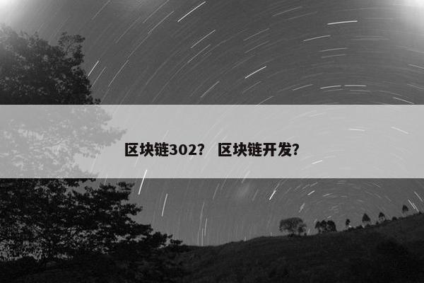 区块链302？ 区块链开发？
