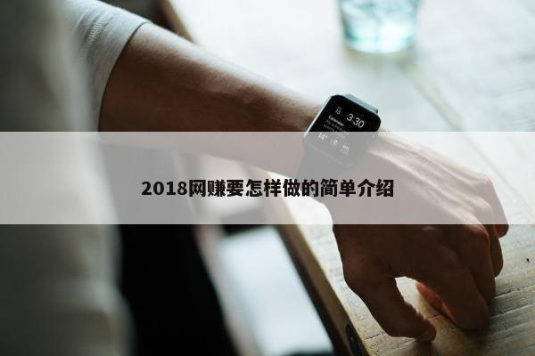 2018网赚要怎样做的简单介绍