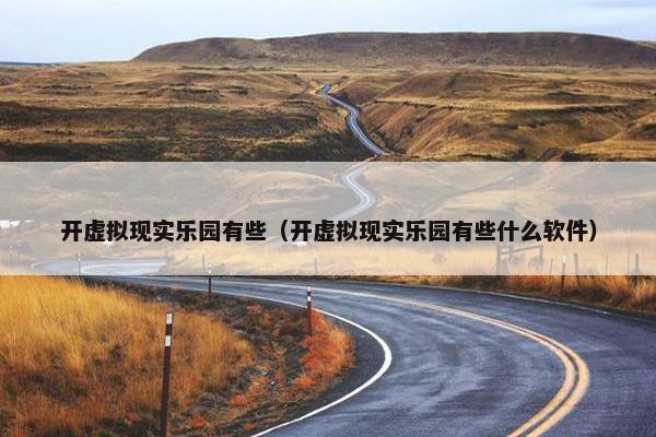 开虚拟现实乐园有些（开虚拟现实乐园有些什么软件）