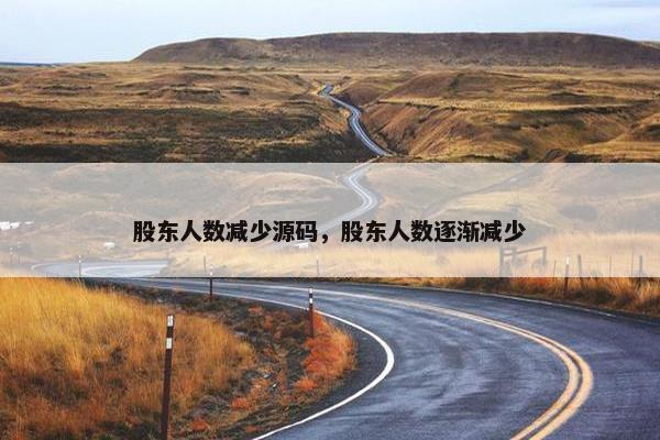 股东人数减少源码，股东人数逐渐减少