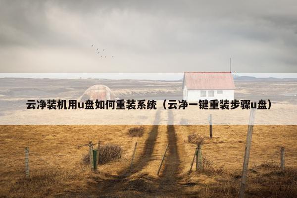 云净装机用u盘如何重装系统（云净一键重装步骤u盘）