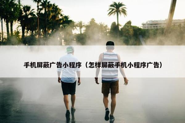 手机屏蔽广告小程序（怎样屏蔽手机小程序广告）