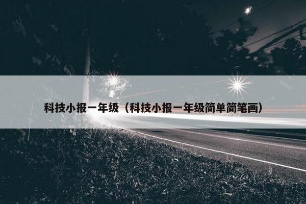 科技小报一年级（科技小报一年级简单简笔画）