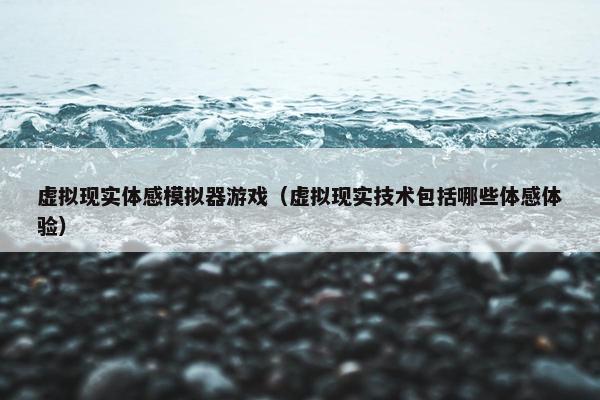 虚拟现实体感模拟器游戏（虚拟现实技术包括哪些体感体验）