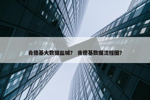 肯德基大数据盐城？ 肯德基数据流程图？