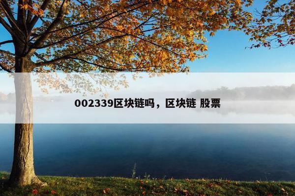 002339区块链吗，区块链 股票