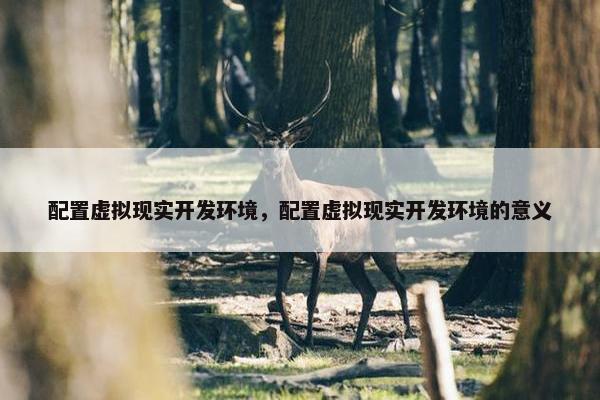 配置虚拟现实开发环境，配置虚拟现实开发环境的意义