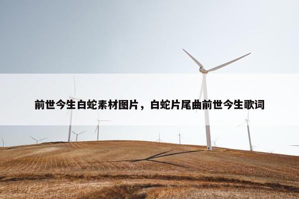 前世今生白蛇素材图片，白蛇片尾曲前世今生歌词