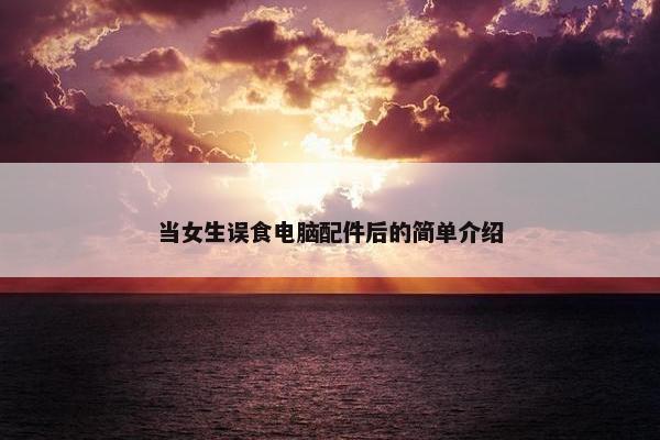 当女生误食电脑配件后的简单介绍