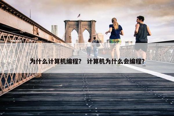 为什么计算机编程？ 计算机为什么会编程？