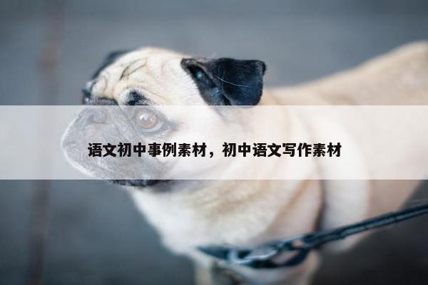 语文初中事例素材，初中语文写作素材