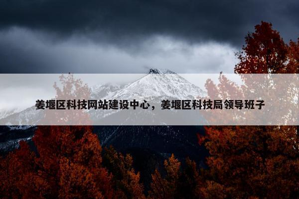 姜堰区科技网站建设中心，姜堰区科技局领导班子